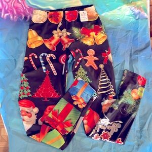 Leggins Holiday Santa Candy Canes And More